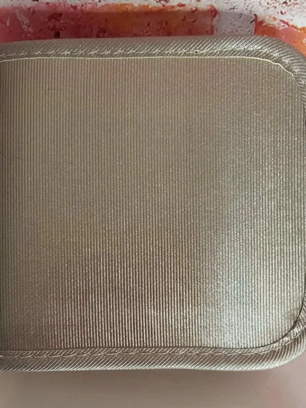 Vintage Mary Kay Champagne Gold Miniture Lipstick Makeup Pouch 4.5x5